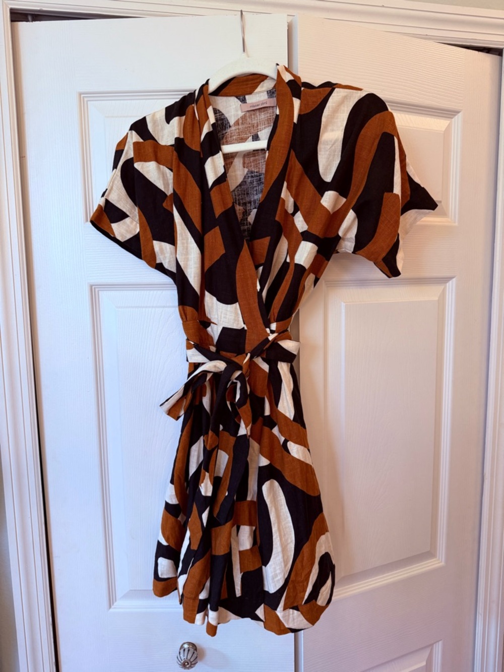 Mister Zimi mini wrap dress linen - Picture 2 of 6